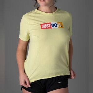 Nike Yellow 'Just Do It' T-Shirt